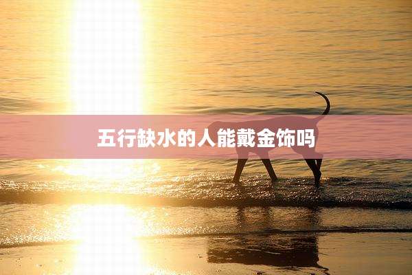 五行缺水的人能戴金饰吗