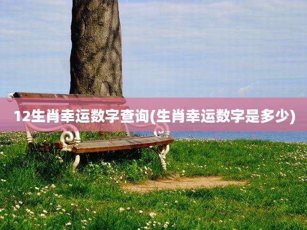 12生肖幸运数字查询(生肖幸运数字是多少)