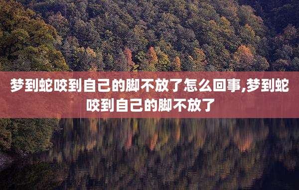 梦到蛇咬到自己的脚不放了怎么回事,梦到蛇咬到自己的脚不放了
