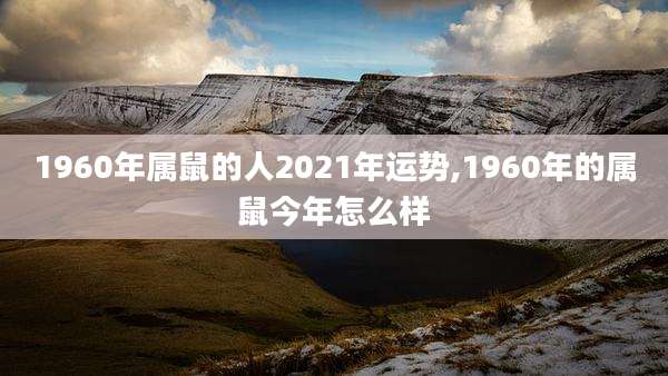 1960年属鼠的人2021年运势,1960年的属鼠今年怎么样