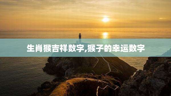 生肖猴吉祥数字,猴子的幸运数字