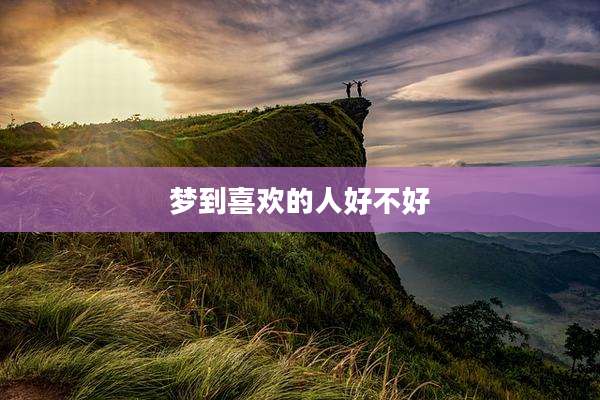 梦到喜欢的人好不好