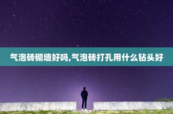 气泡砖砌墙好吗,气泡砖打孔用什么钻头好
