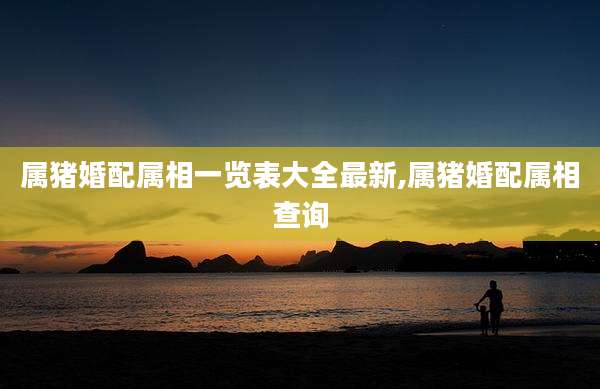 属猪婚配属相一览表大全最新,属猪婚配属相查询
