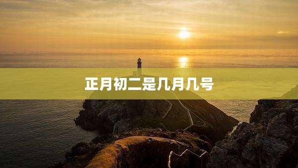 正月初二是几月几号
