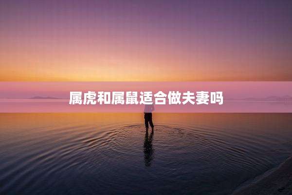 属虎和属鼠适合做夫妻吗