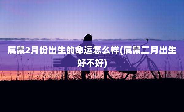 属鼠2月份出生的命运怎么样(属鼠二月出生好不好)