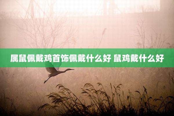 属鼠佩戴鸡首饰佩戴什么好 鼠鸡戴什么好