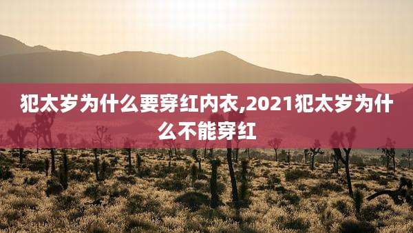 犯太岁为什么要穿红内衣,2021犯太岁为什么不能穿红