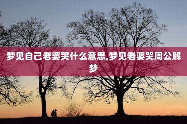 梦见自己老婆哭什么意思,梦见老婆哭周公解梦