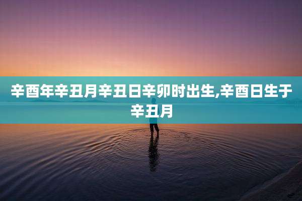 辛酉年辛丑月辛丑日辛卯时出生,辛酉日生于辛丑月