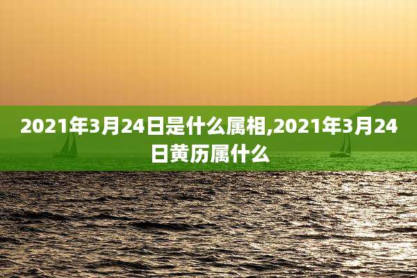 2021年3月24日是什么属相,2021年3月24日黄历属什么
