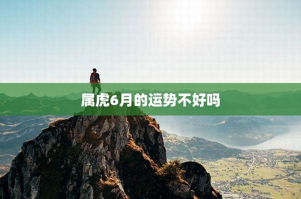 属虎6月的运势不好吗