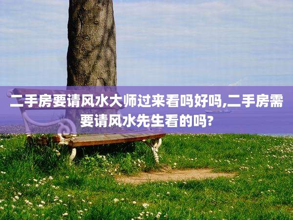 二手房要请风水大师过来看吗好吗,二手房需要请风水先生看的吗?