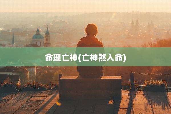 命理亡神(亡神煞入命)
