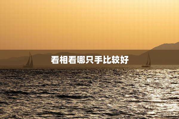 看相看哪只手比较好