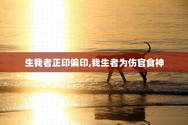 生我者正印偏印,我生者为伤官食神