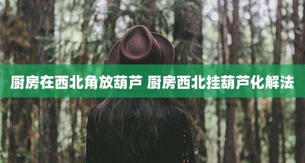 厨房在西北角放葫芦 厨房西北挂葫芦化解法