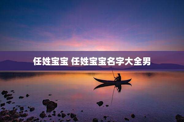 任姓宝宝 任姓宝宝名字大全男
