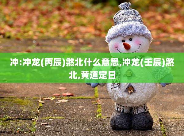 冲:冲龙(丙辰)煞北什么意思,冲龙(壬辰)煞北,黄道定日