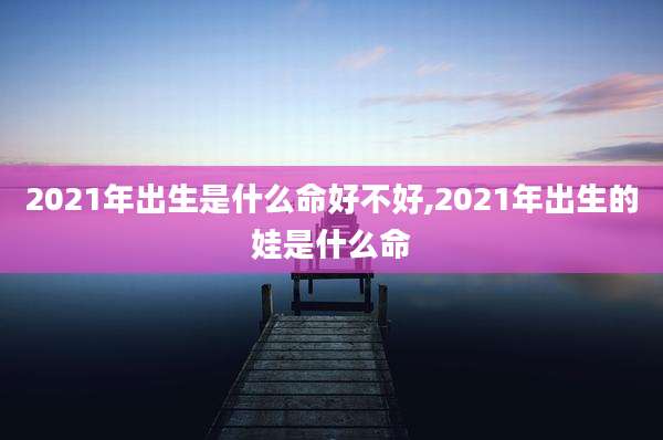 2021年出生是什么命好不好,2021年出生的娃是什么命