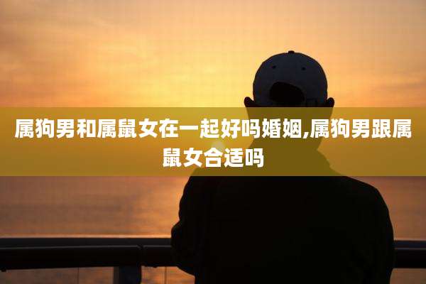 属狗男和属鼠女在一起好吗婚姻,属狗男跟属鼠女合适吗
