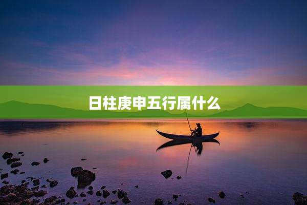 日柱庚申五行属什么