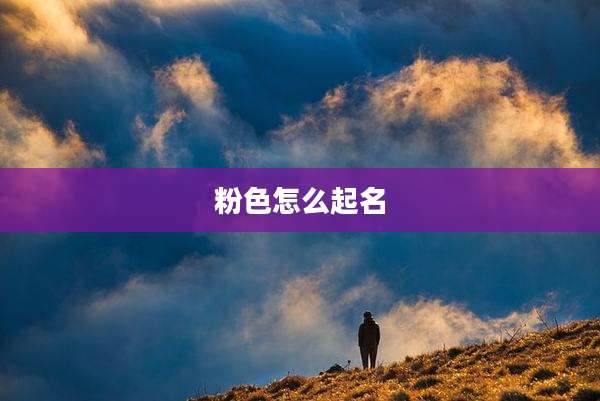 粉色怎么起名