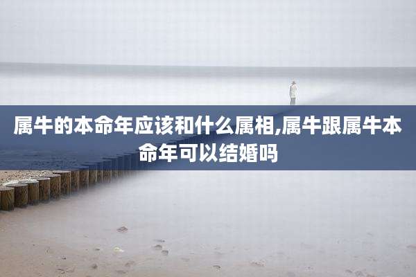 属牛的本命年应该和什么属相,属牛跟属牛本命年可以结婚吗