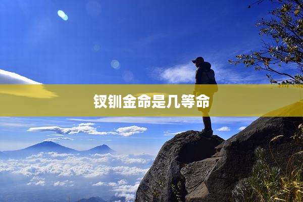 钗钏金命是几等命