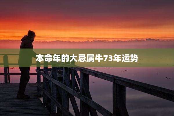 本命年的大忌属牛73年运势
