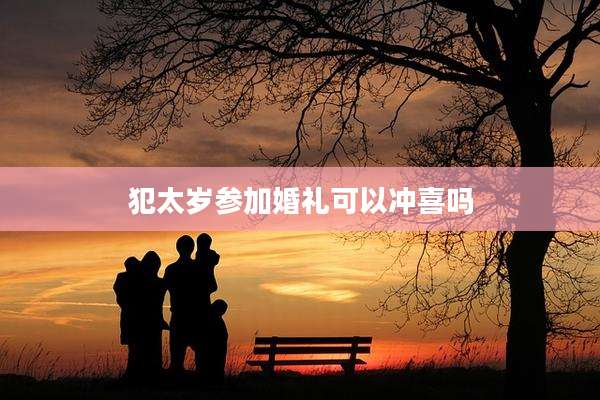 犯太岁参加婚礼可以冲喜吗