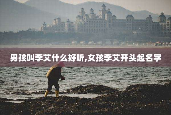 男孩叫李艾什么好听,女孩李艾开头起名字