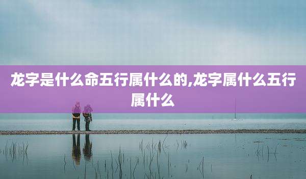 龙字是什么命五行属什么的,龙字属什么五行属什么
