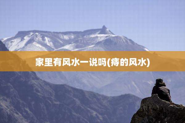 家里有风水一说吗(痔的风水)
