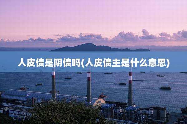 人皮债是阴债吗(人皮债主是什么意思)