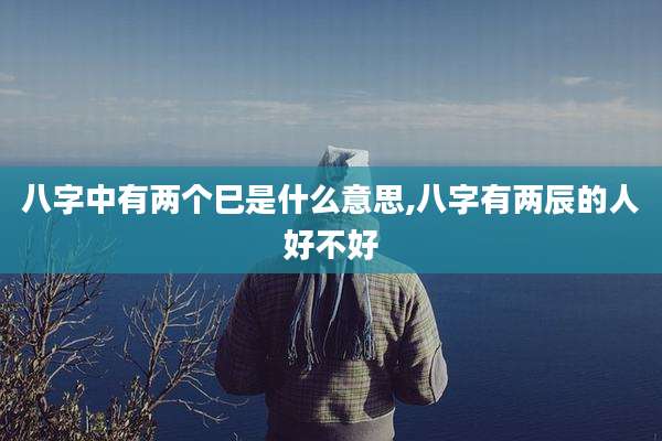 八字中有两个巳是什么意思,八字有两辰的人好不好