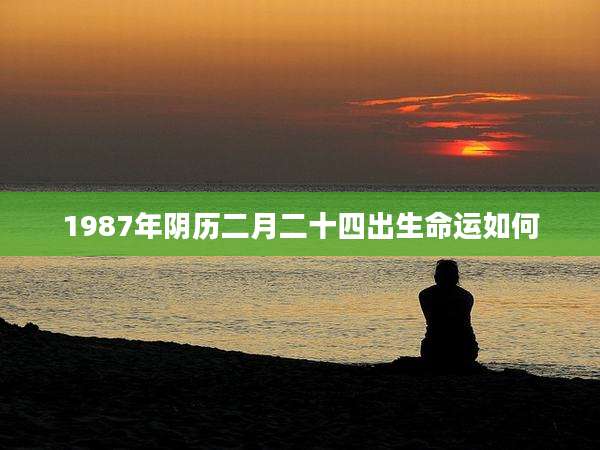 1987年阴历二月二十四出生命运如何