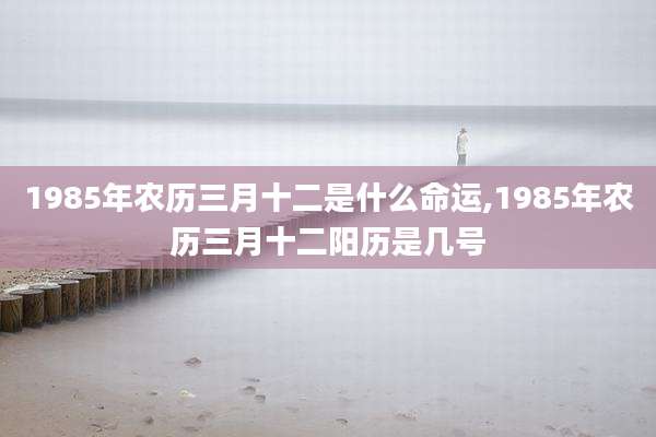 1985年农历三月十二是什么命运,1985年农历三月十二阳历是几号