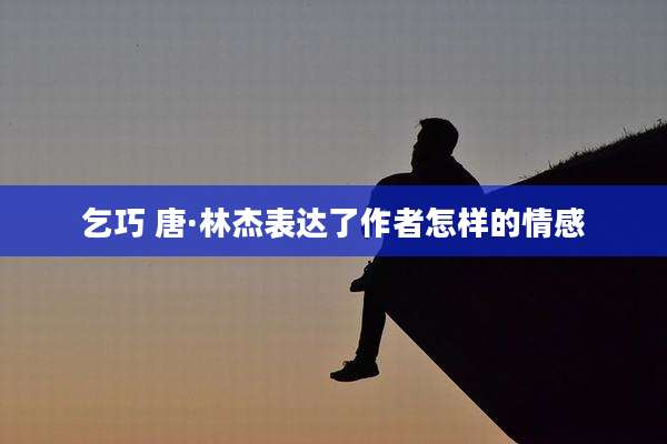 乞巧 唐·林杰表达了作者怎样的情感
