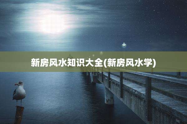 新房风水知识大全(新房风水学)