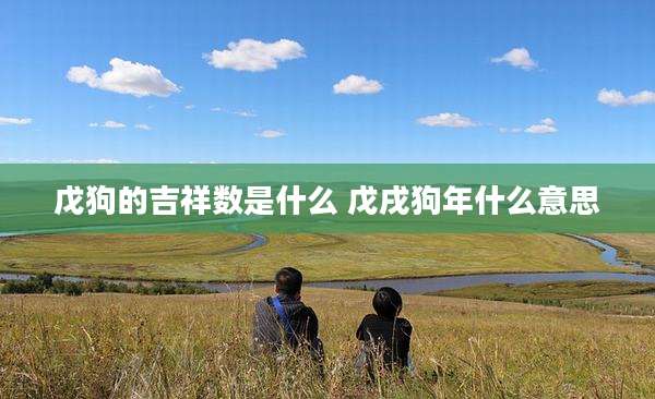 戊狗的吉祥数是什么 戊戌狗年什么意思