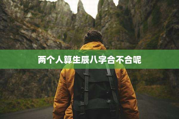 两个人算生辰八字合不合呢