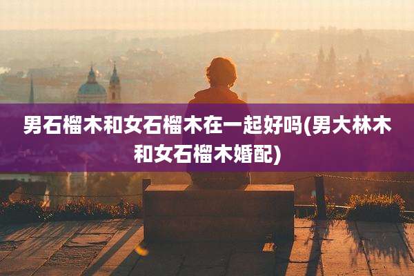男石榴木和女石榴木在一起好吗(男大林木和女石榴木婚配)