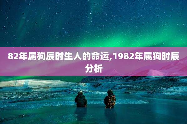 82年属狗辰时生人的命运,1982年属狗时辰分析
