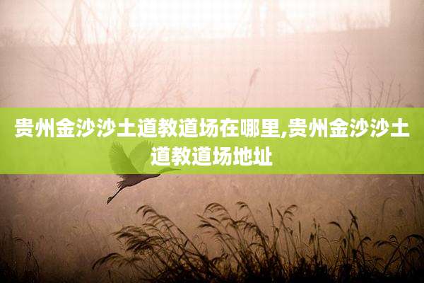 贵州金沙沙土道教道场在哪里,贵州金沙沙土道教道场地址