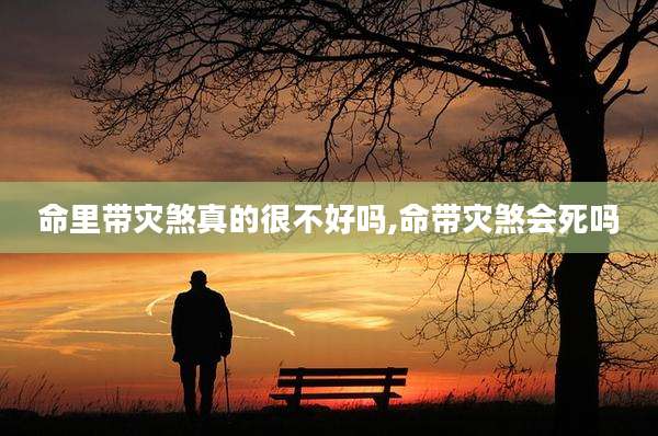 命里带灾煞真的很不好吗,命带灾煞会死吗