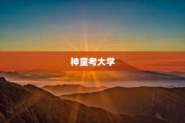 神童考大学