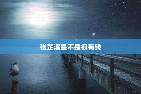 张芷溪是不是很有钱