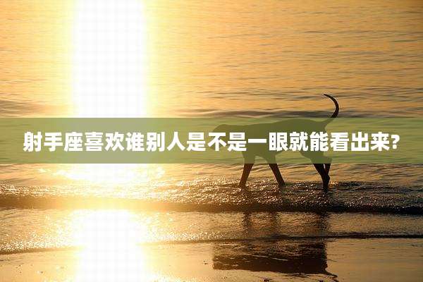 射手座喜欢谁别人是不是一眼就能看出来?